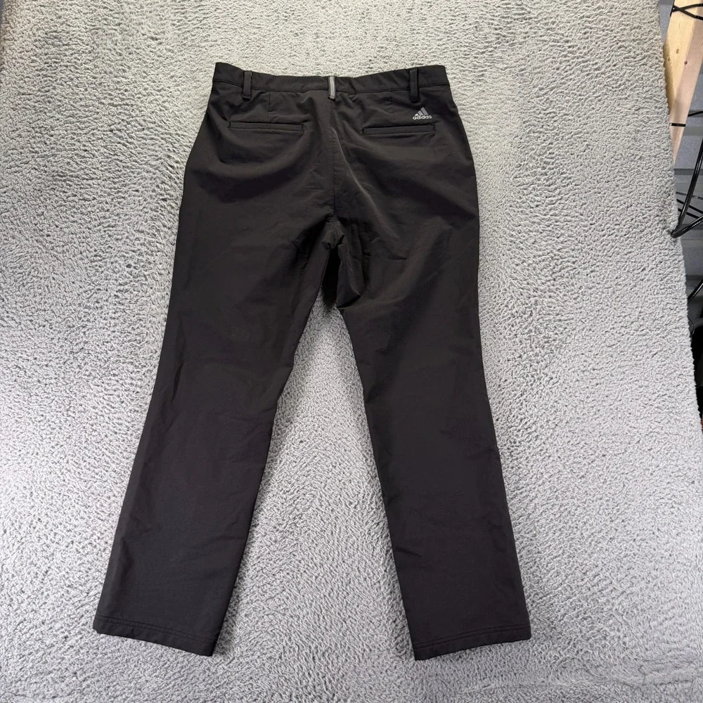 Adidas Pant Men's 34x30 Black Nylon Golf Straight Performance Sports Stretch
